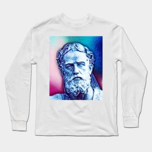 Xenophon Snowy Portrait | Xenophon Artwork 13 Long Sleeve T-Shirt